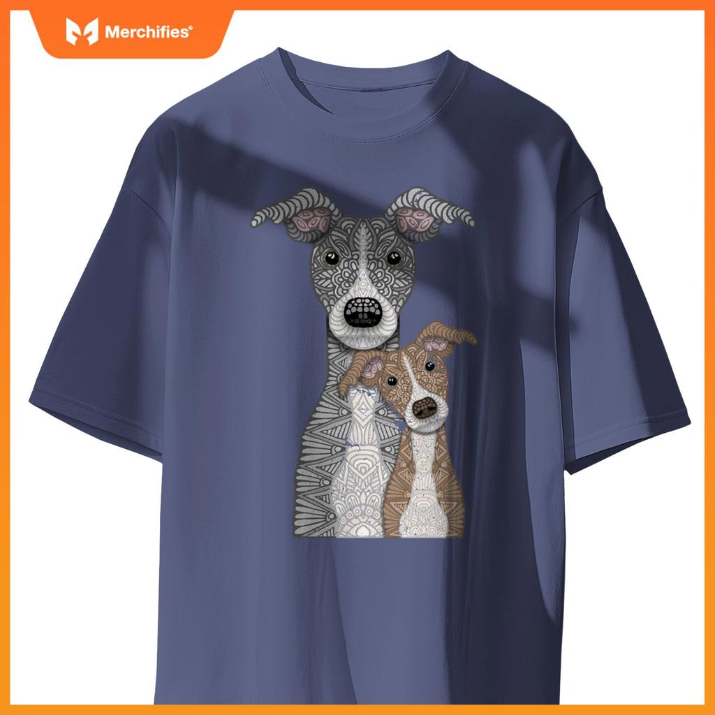 Blue and Fawn two Italian Greyhound dogs T-Shirt