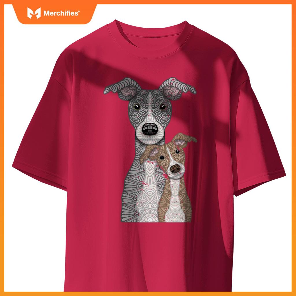 Blue and Fawn two Italian Greyhound dogs T-Shirt