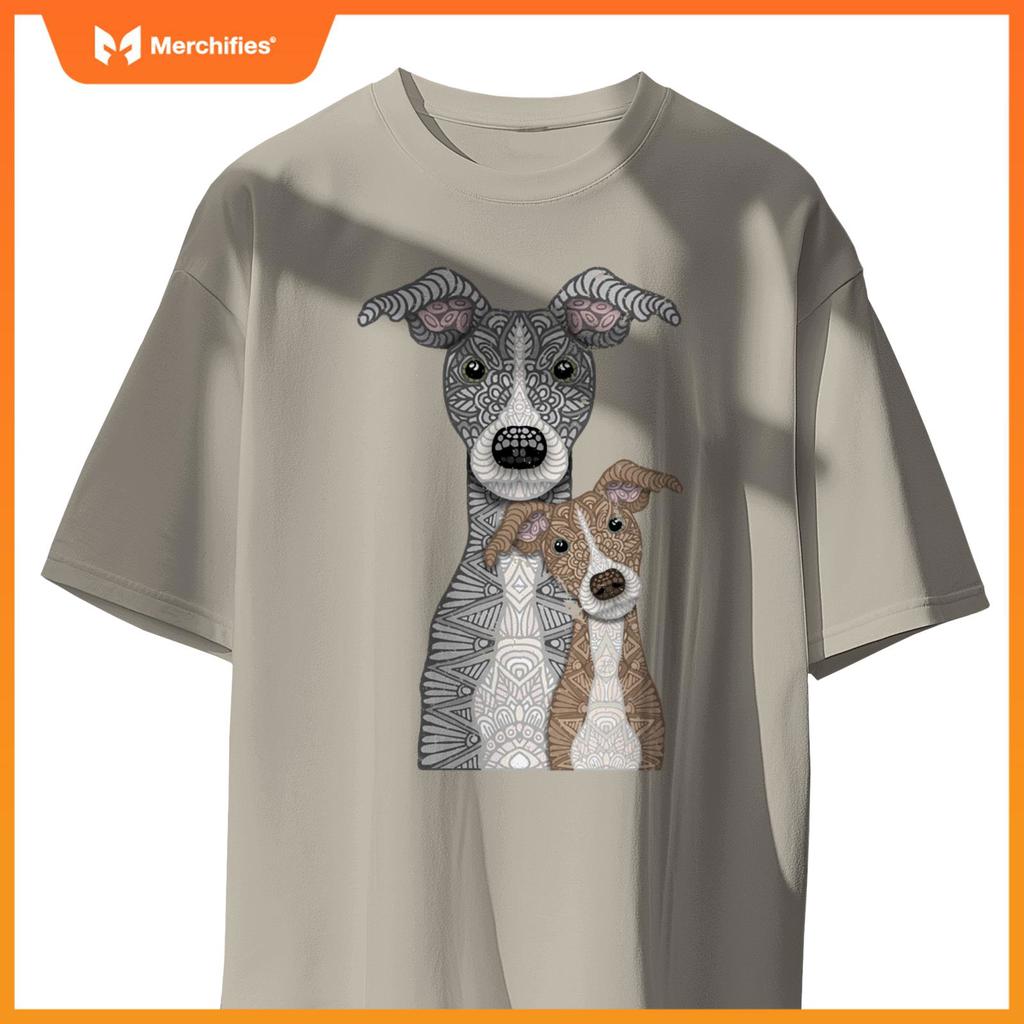 Blue and Fawn two Italian Greyhound dogs T-Shirt