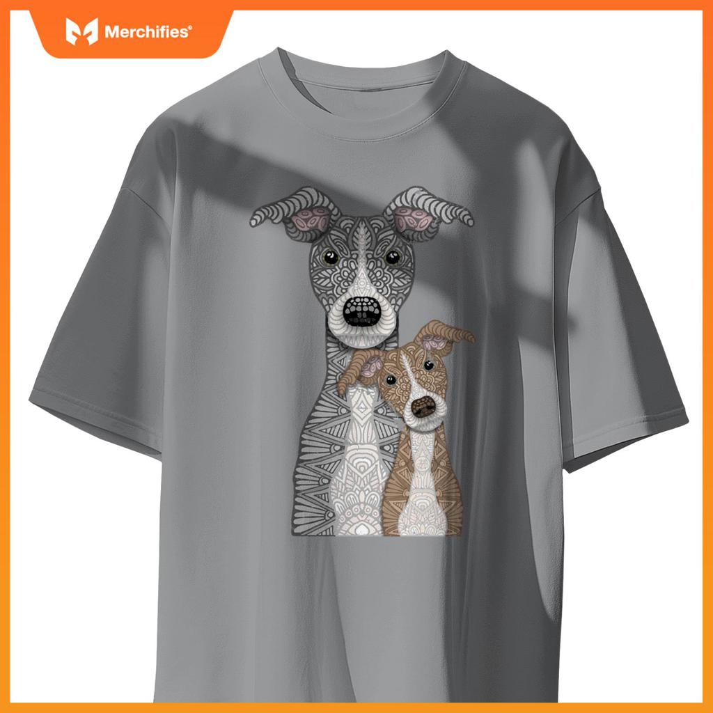 Blue and Fawn two Italian Greyhound dogs T-Shirt
