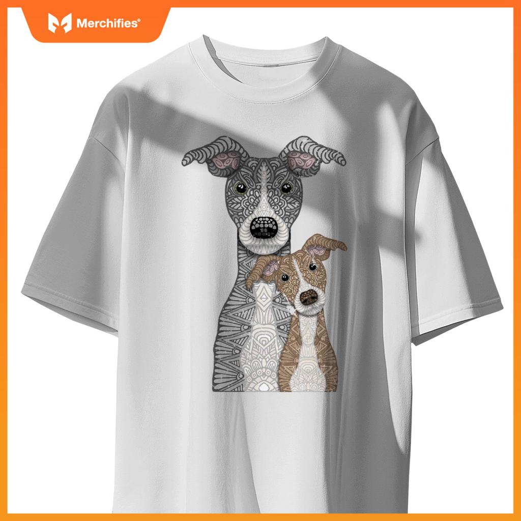 Blue and Fawn two Italian Greyhound dogs T-Shirt