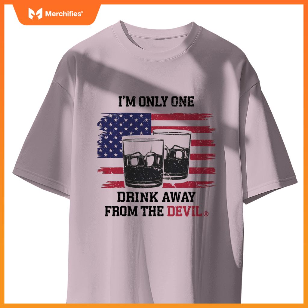 Bold American Whiskey Lover Humor Patriotic Style T-Shirt