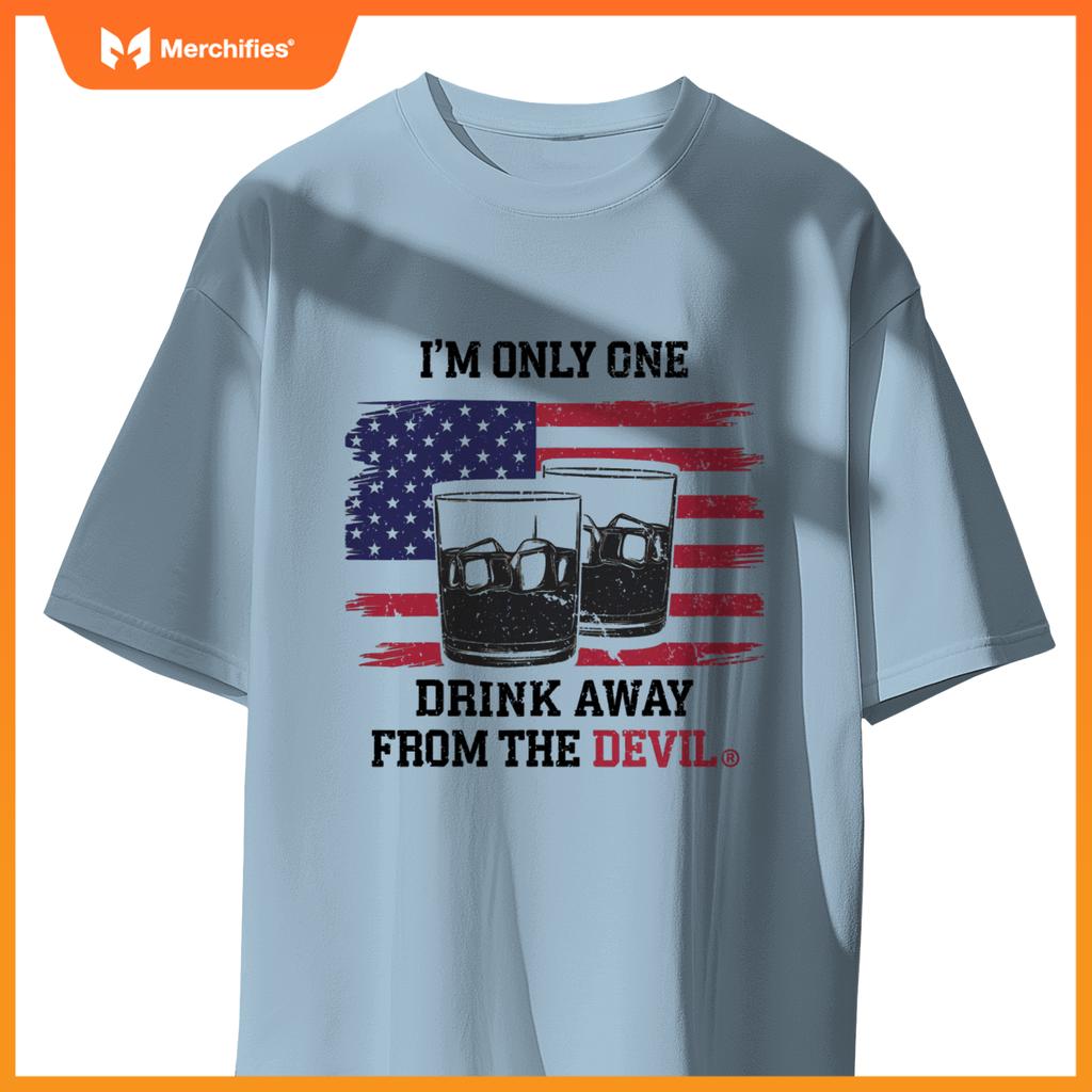 Bold American Whiskey Lover Humor Patriotic Style T-Shirt