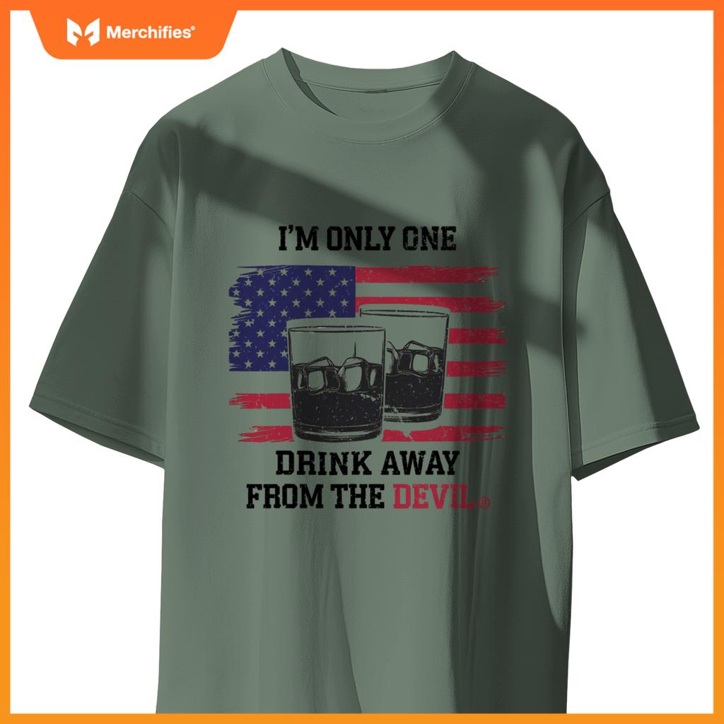 Bold American Whiskey Lover Humor Patriotic Style T-Shirt