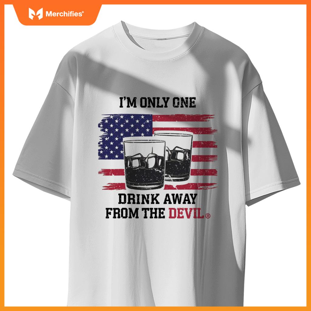 Bold American Whiskey Lover Humor Patriotic Style T-Shirt