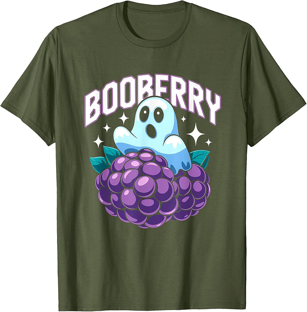 BooBerry Cute Ghost Blueberry Halloween Costume T-Shirt