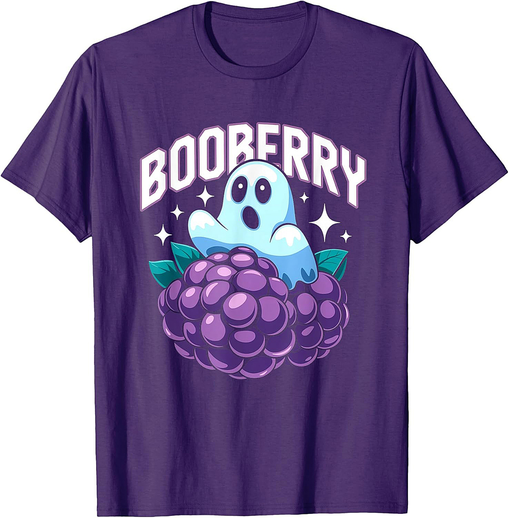 BooBerry Cute Ghost Blueberry Halloween Costume T-Shirt