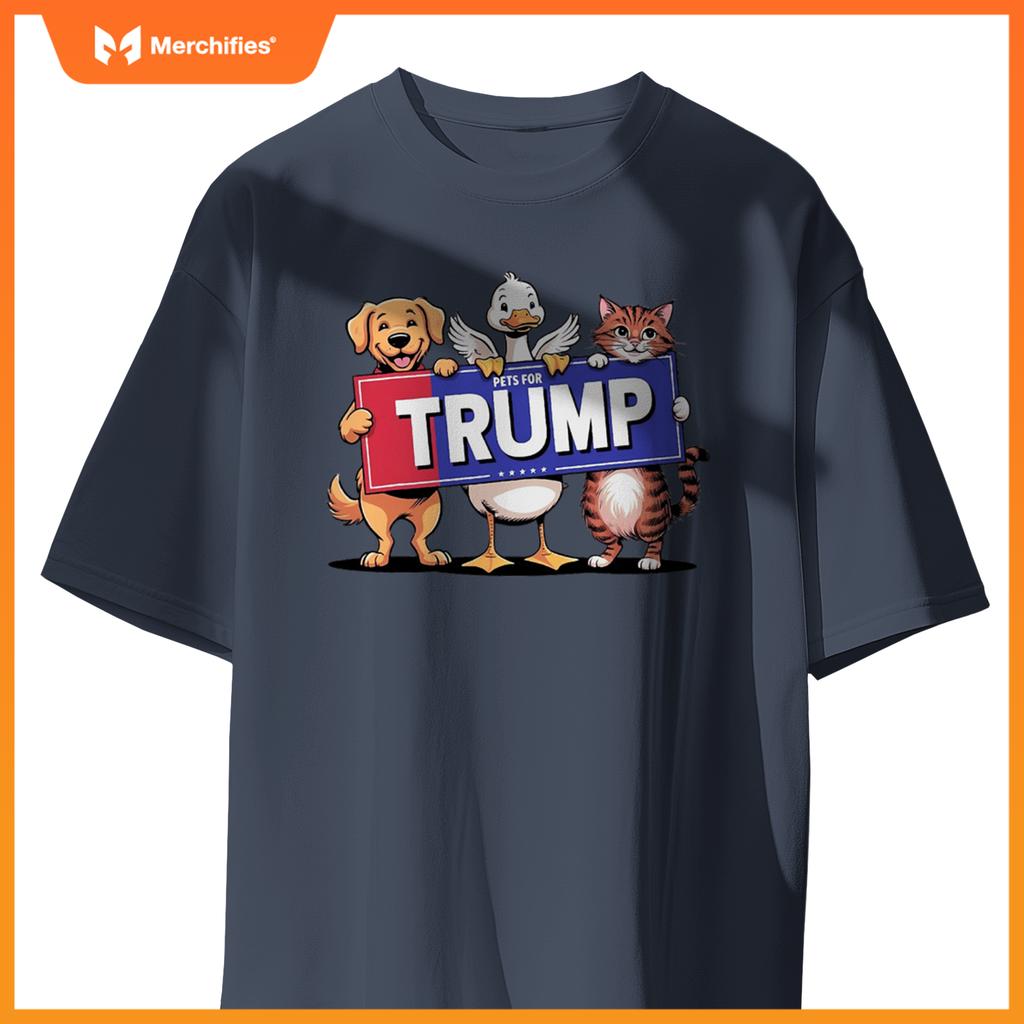 Cat duck dog pets for Trump T-Shirt