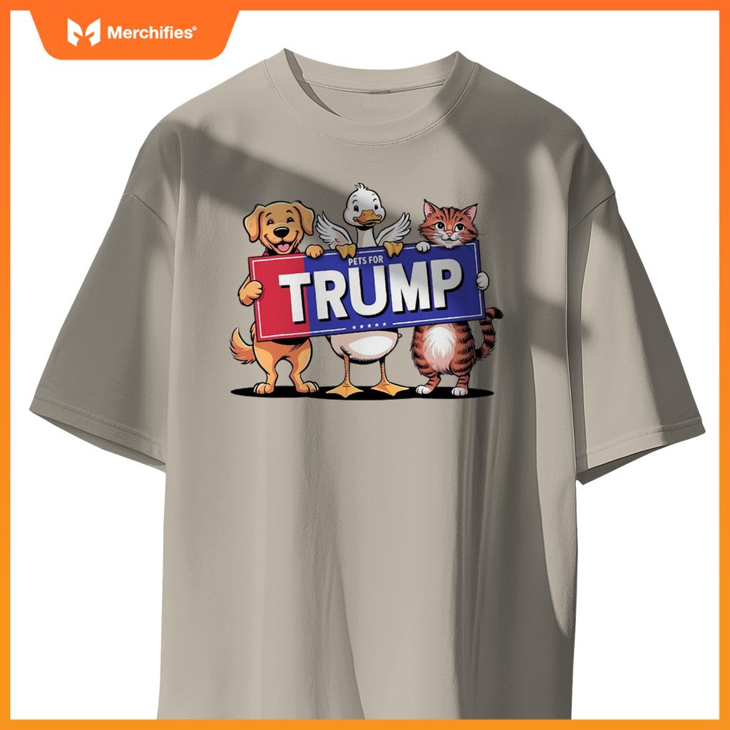 Cat duck dog pets for Trump T-Shirt