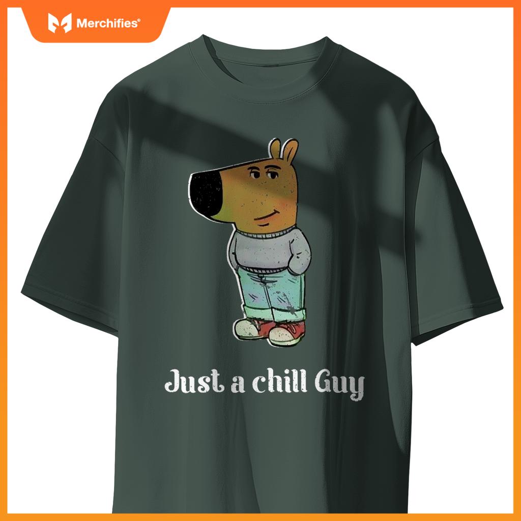 Chill Guy Dog Tee Funny Chill Guy Meme T-Shirt