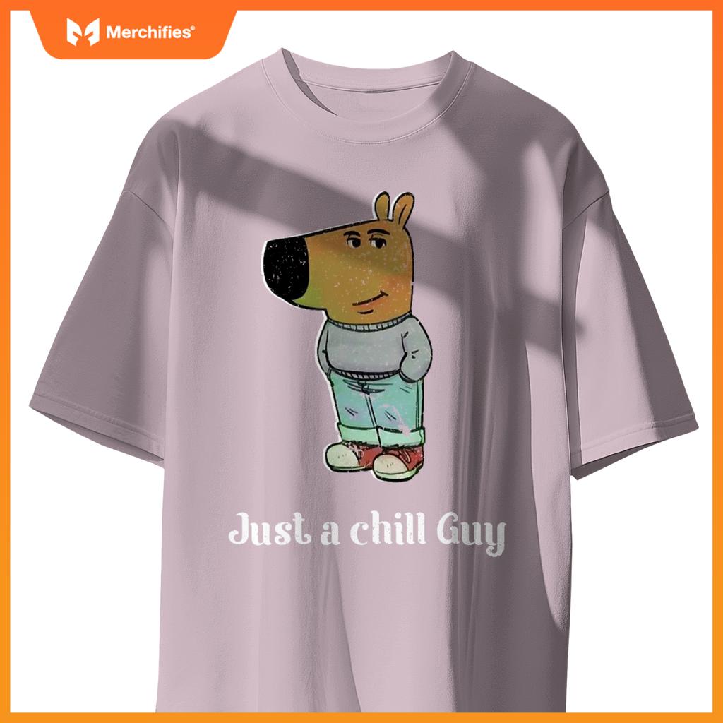 Chill Guy Dog Tee Funny Chill Guy Meme T-Shirt