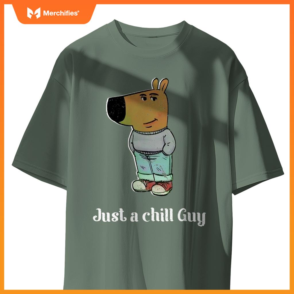 Chill Guy Dog Tee Funny Chill Guy Meme T-Shirt