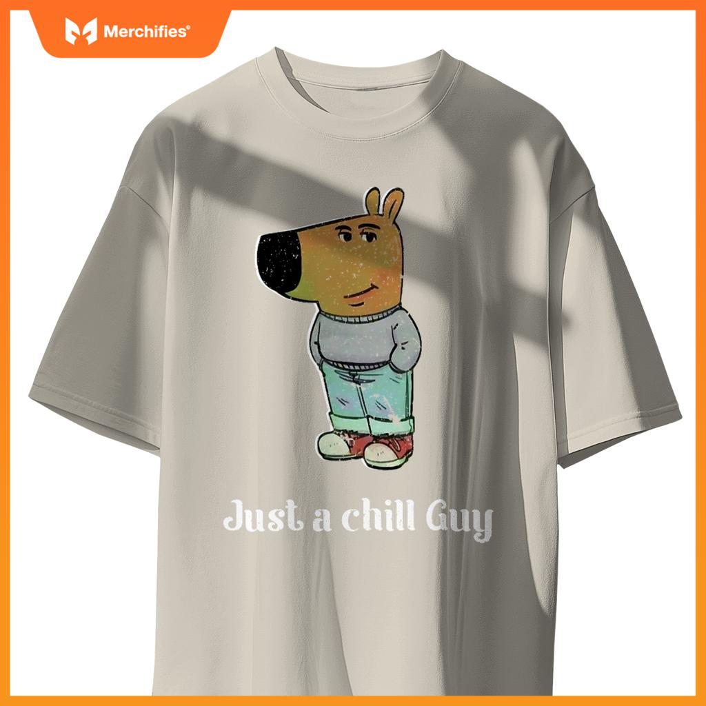 Chill Guy Dog Tee Funny Chill Guy Meme T-Shirt