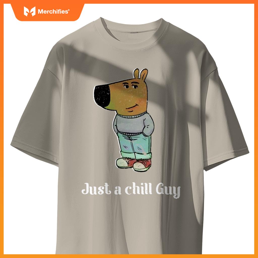 Chill Guy Dog Tee Funny Chill Guy Meme T-Shirt
