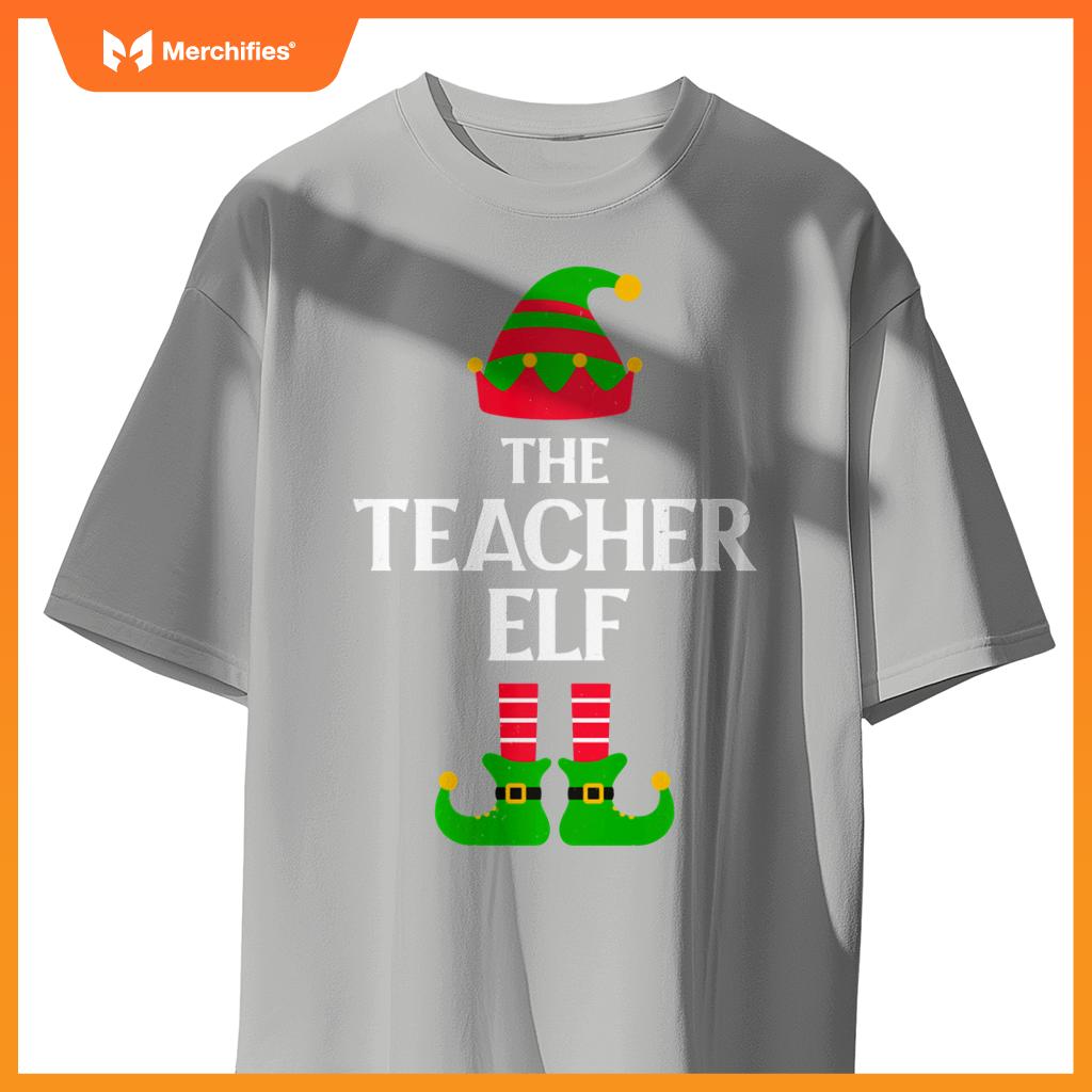 Christmas Elf Matching Family Pajama Group Funny Teacher Elf