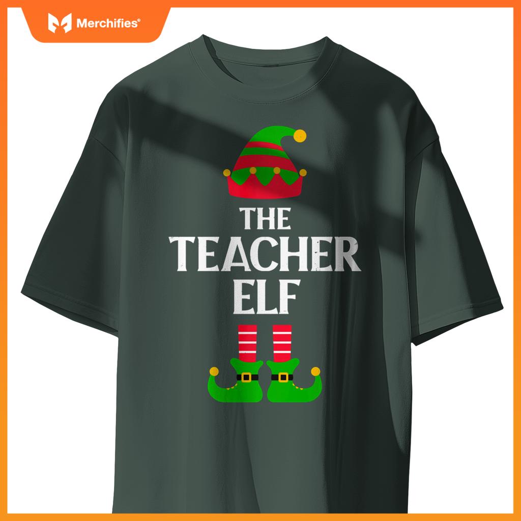 Christmas Elf Matching Family Pajama Group Funny Teacher Elf