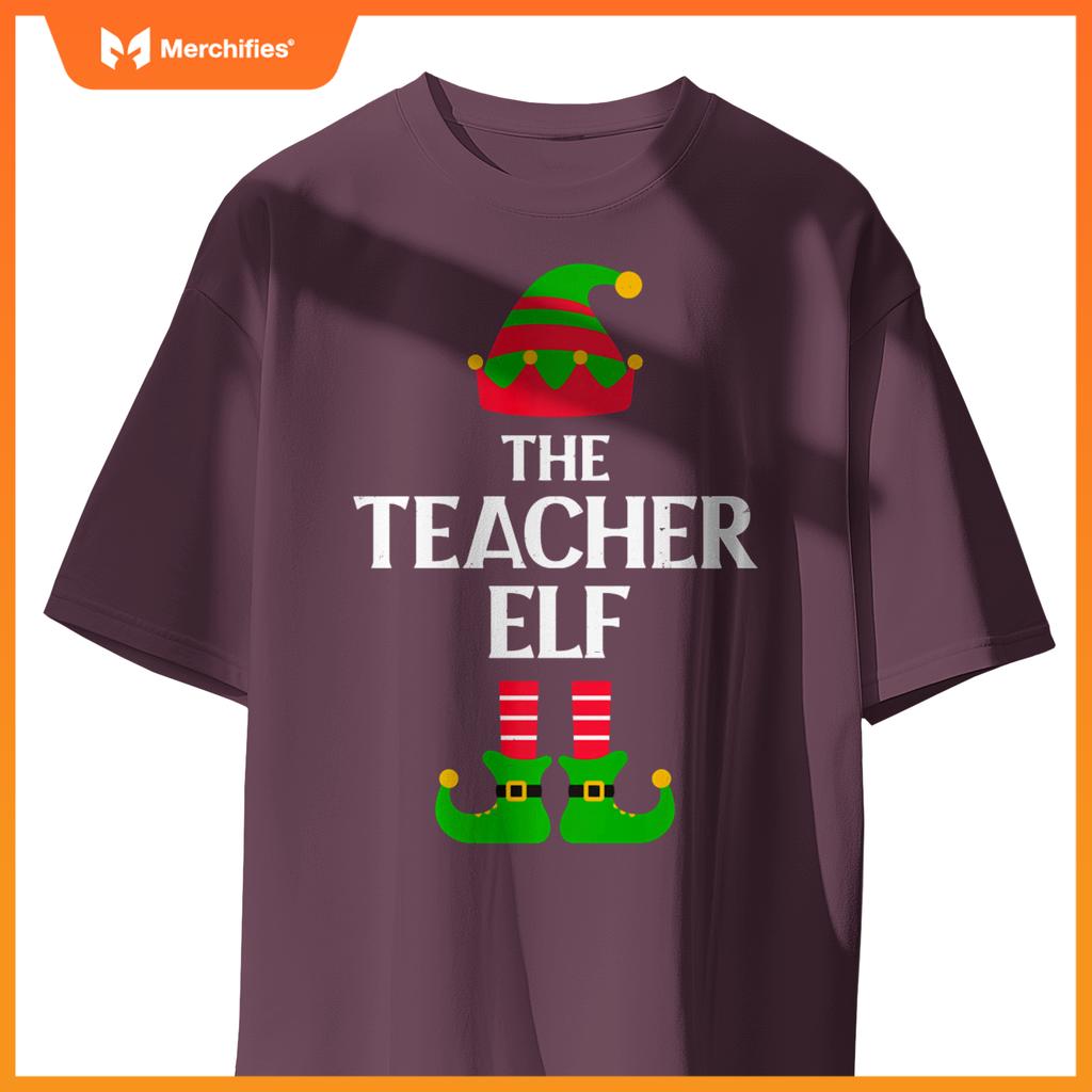 Christmas Elf Matching Family Pajama Group Funny Teacher Elf