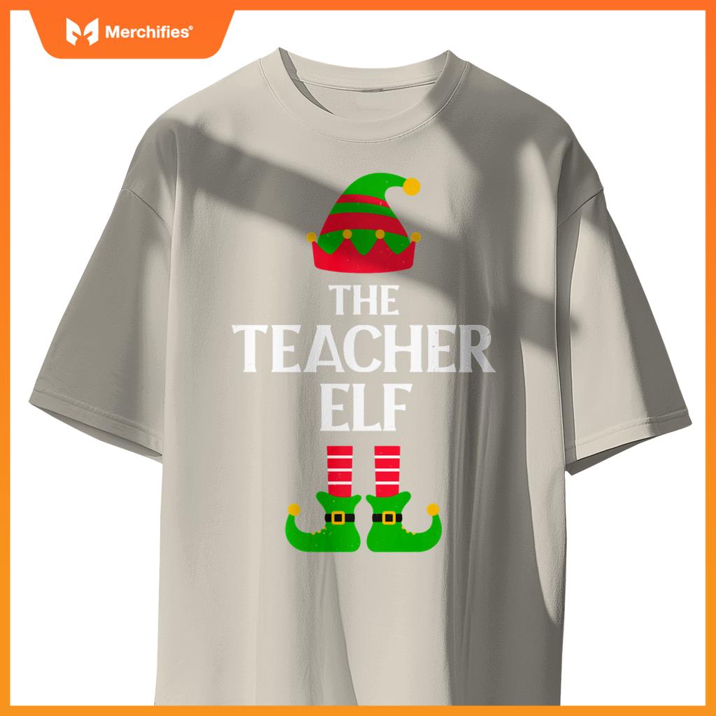 Christmas Elf Matching Family Pajama Group Funny Teacher Elf