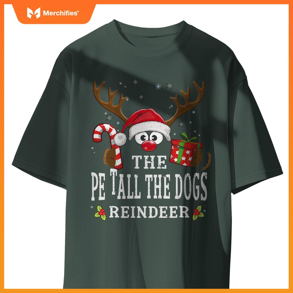Christmas Matching The Pet All The Dogs Reindeer Family T-Shirt