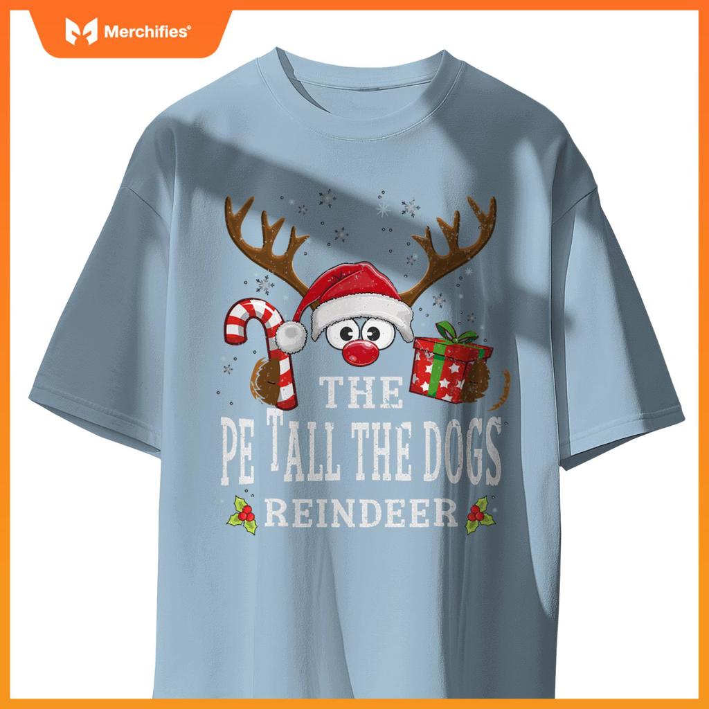 Christmas Matching The Pet All The Dogs Reindeer Family T-Shirt