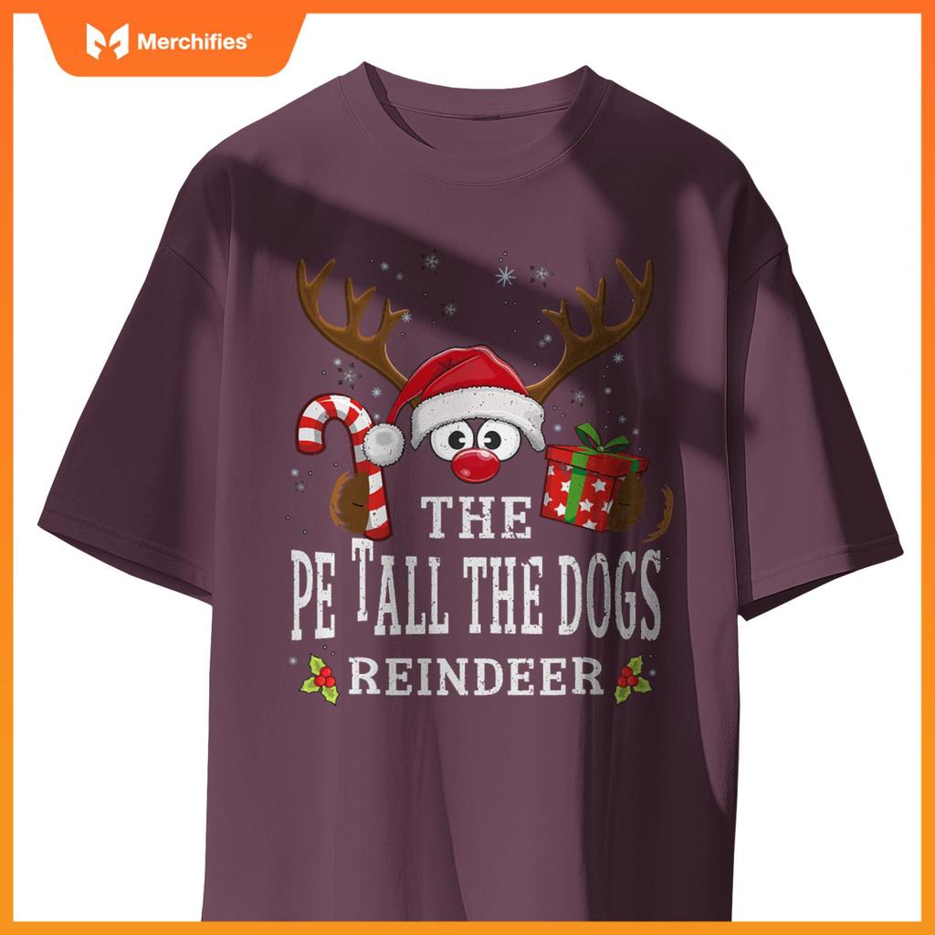 Christmas Matching The Pet All The Dogs Reindeer Family T-Shirt