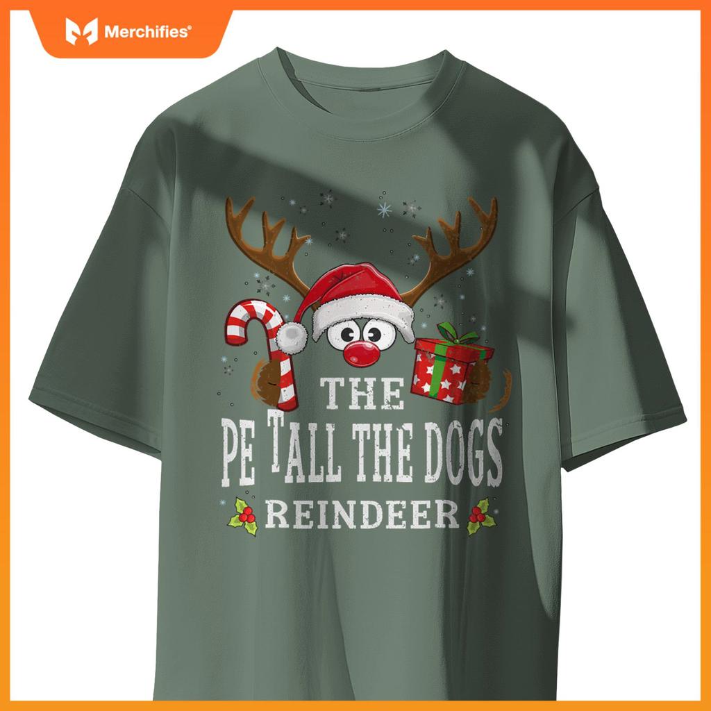 Christmas Matching The Pet All The Dogs Reindeer Family T-Shirt