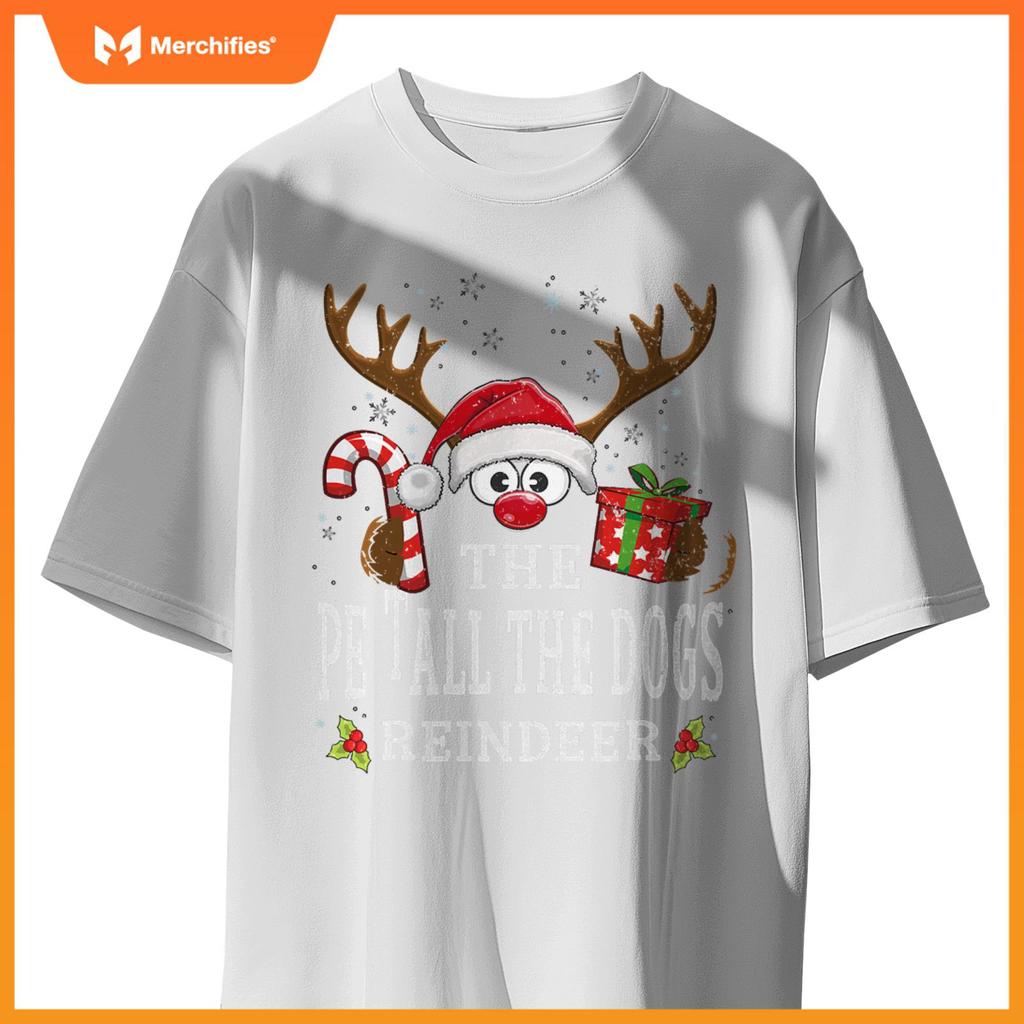 Christmas Matching The Pet All The Dogs Reindeer Family T-Shirt