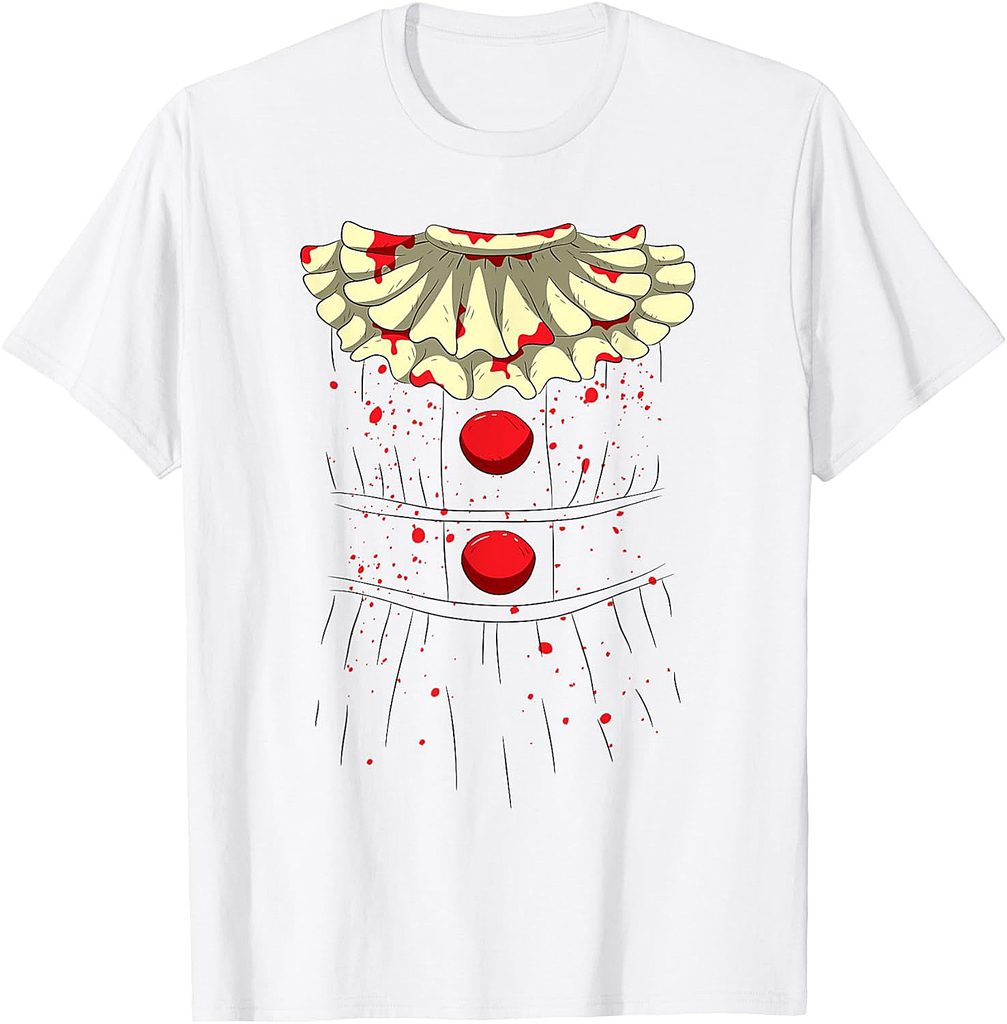 Clown Circus Serial Killer, Scary Bloody Halloween Costume T-Shirt