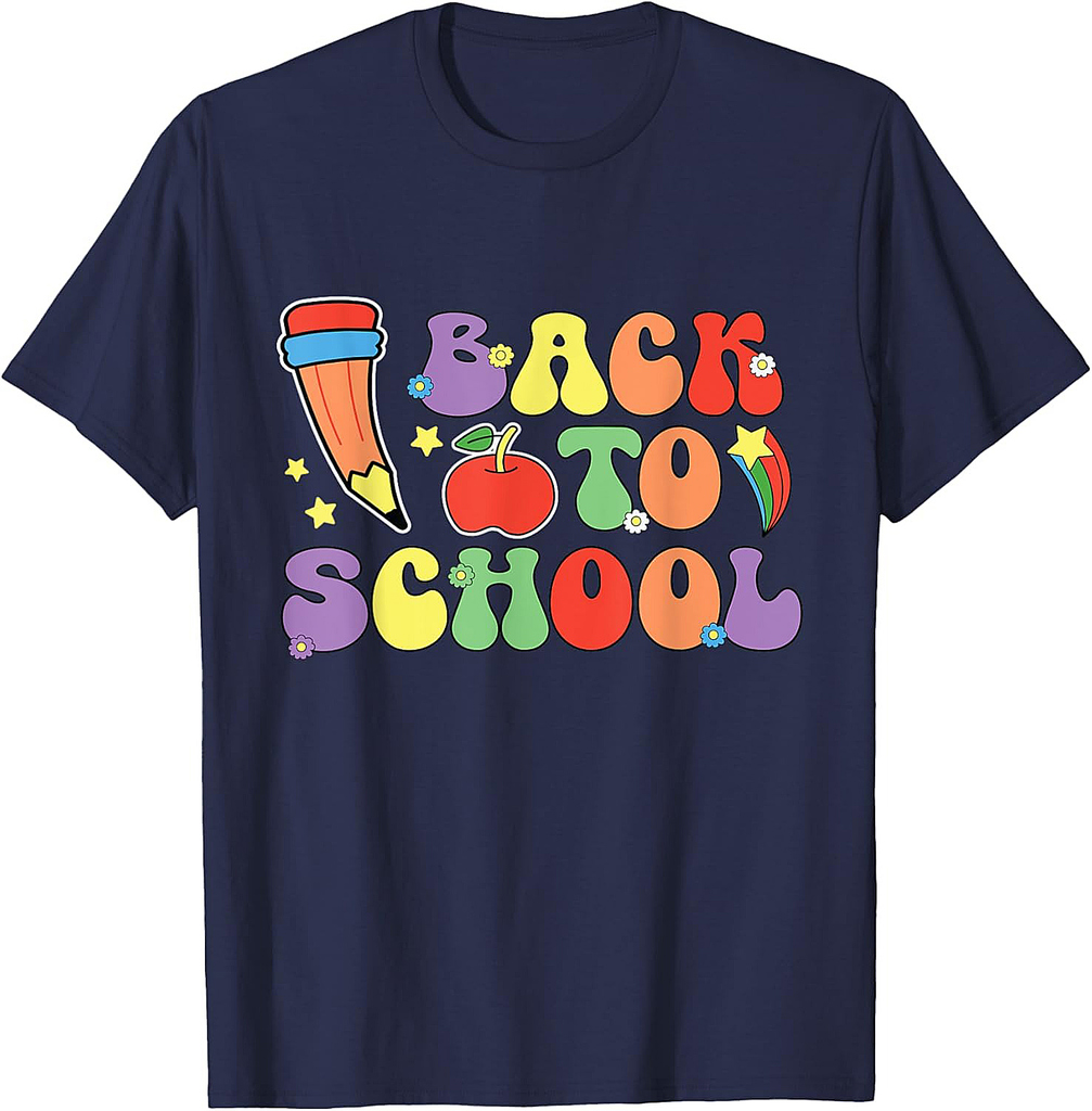 Colorful Design Back To School, Shirt For Teacher or Kids T-Shirt