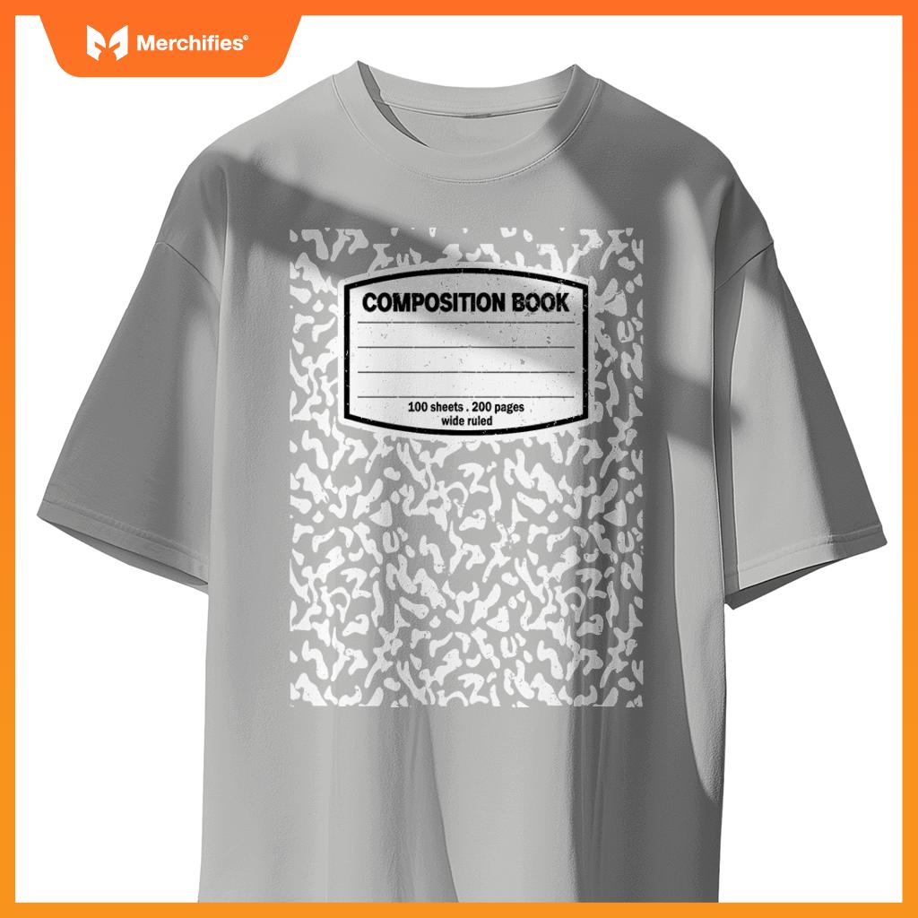 Composition Book Notebook Matching group Halloween Teacher T-Shirt