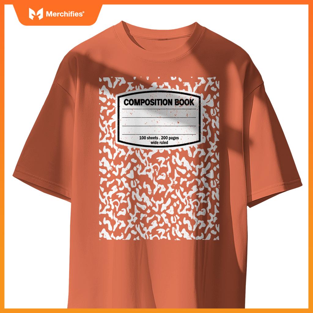 Composition Book Notebook Matching group Halloween Teacher T-Shirt
