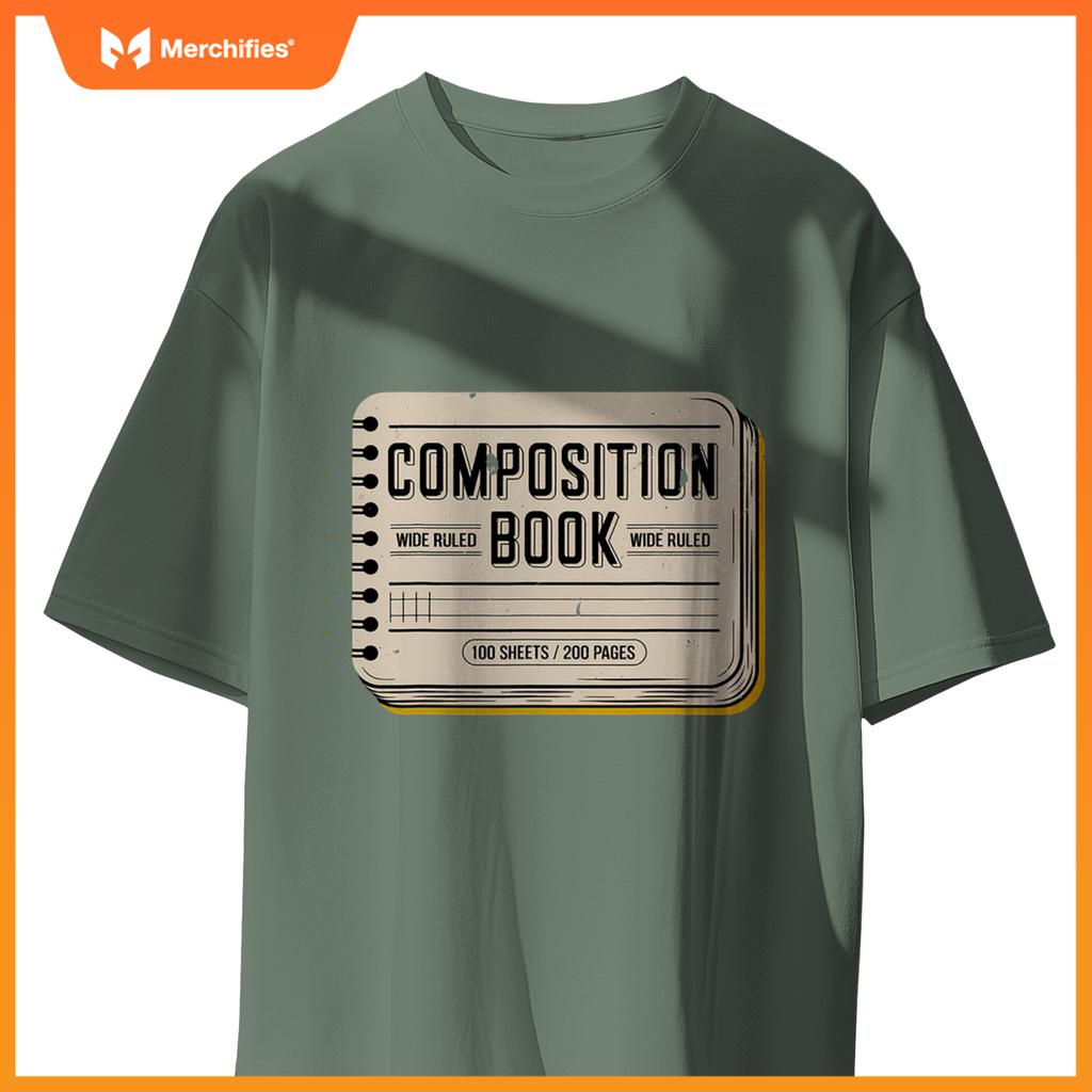 Composition Notebook Costume  teacher group matching tee T-Shirt
