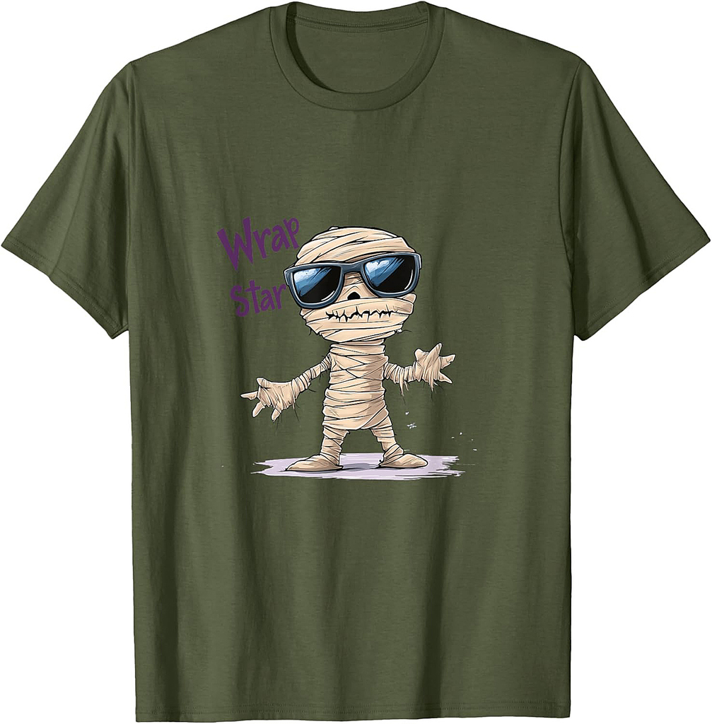 Cool Mummy Halloween Humor T-Shirt