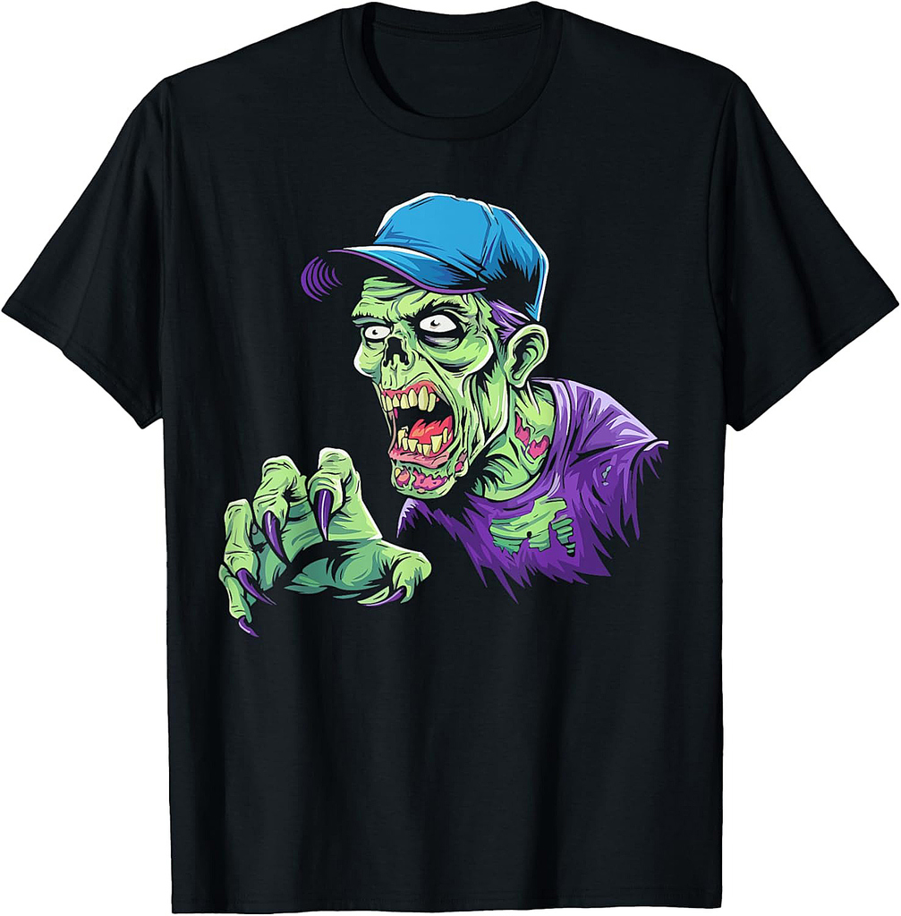 Cool Zombie Zombies Horror Trick Or Treat Halloween T-Shirt