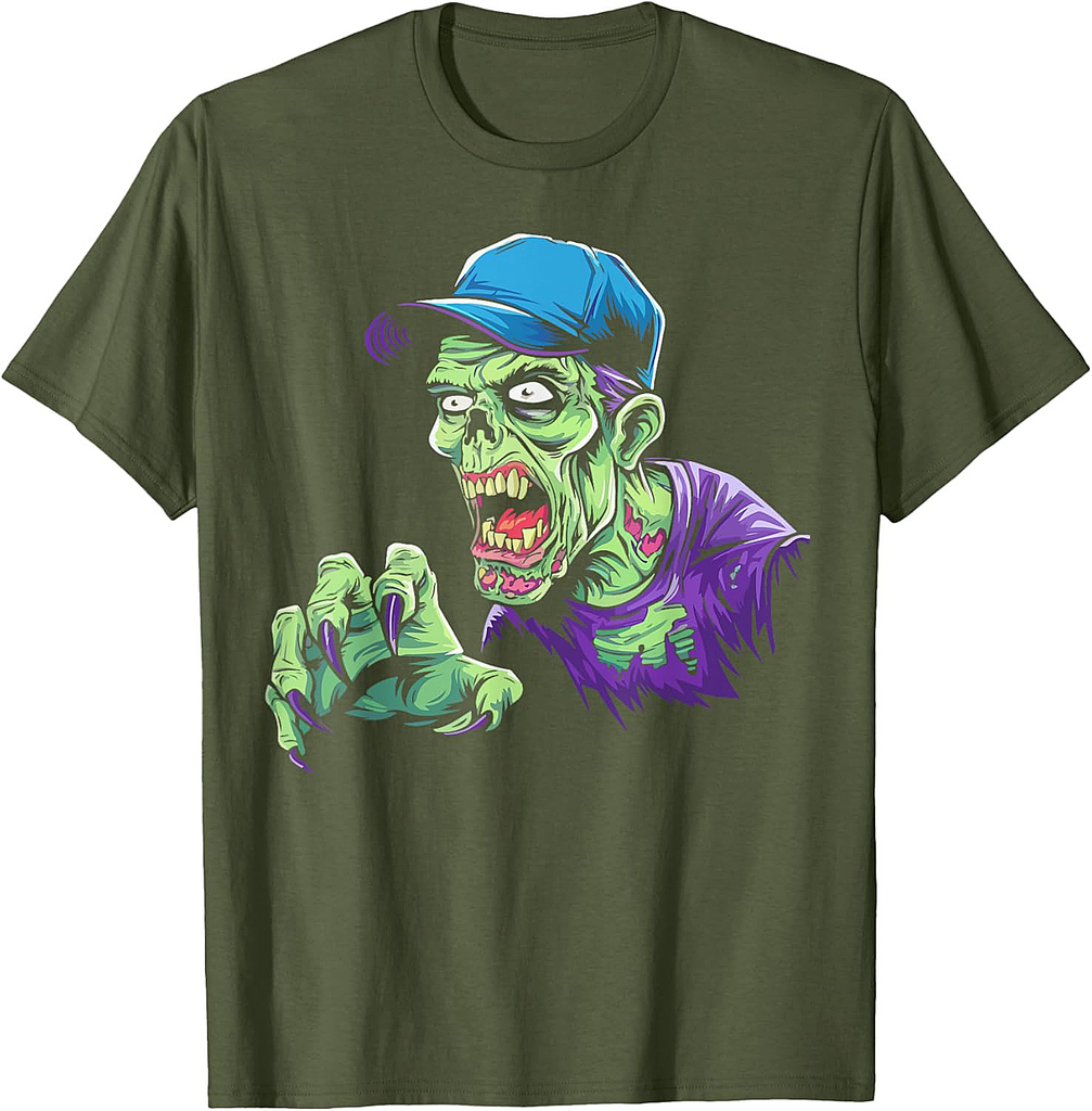 Cool Zombie Zombies Horror Trick Or Treat Halloween T-Shirt