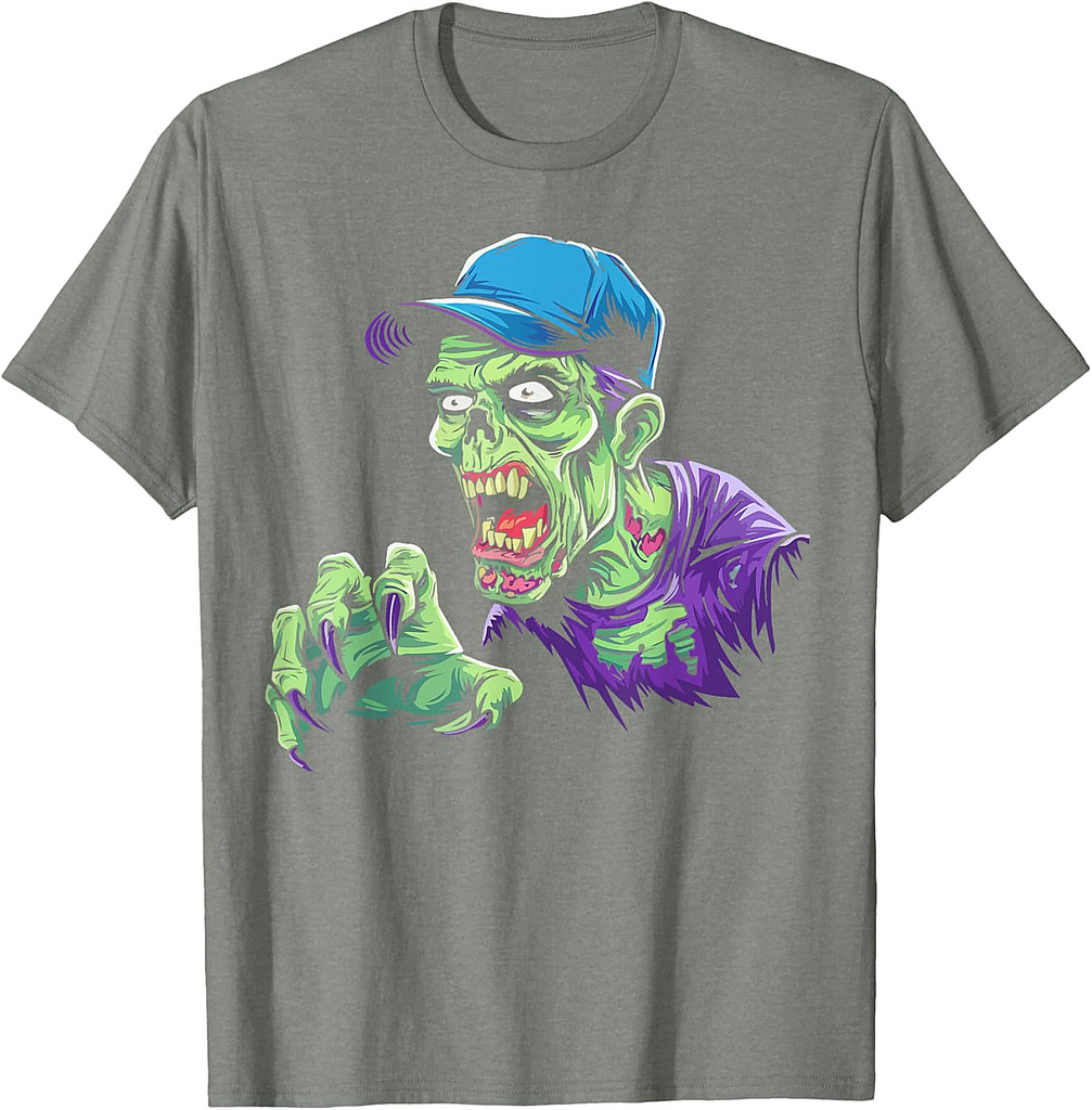 Cool Zombie Zombies Horror Trick Or Treat Halloween T-Shirt
