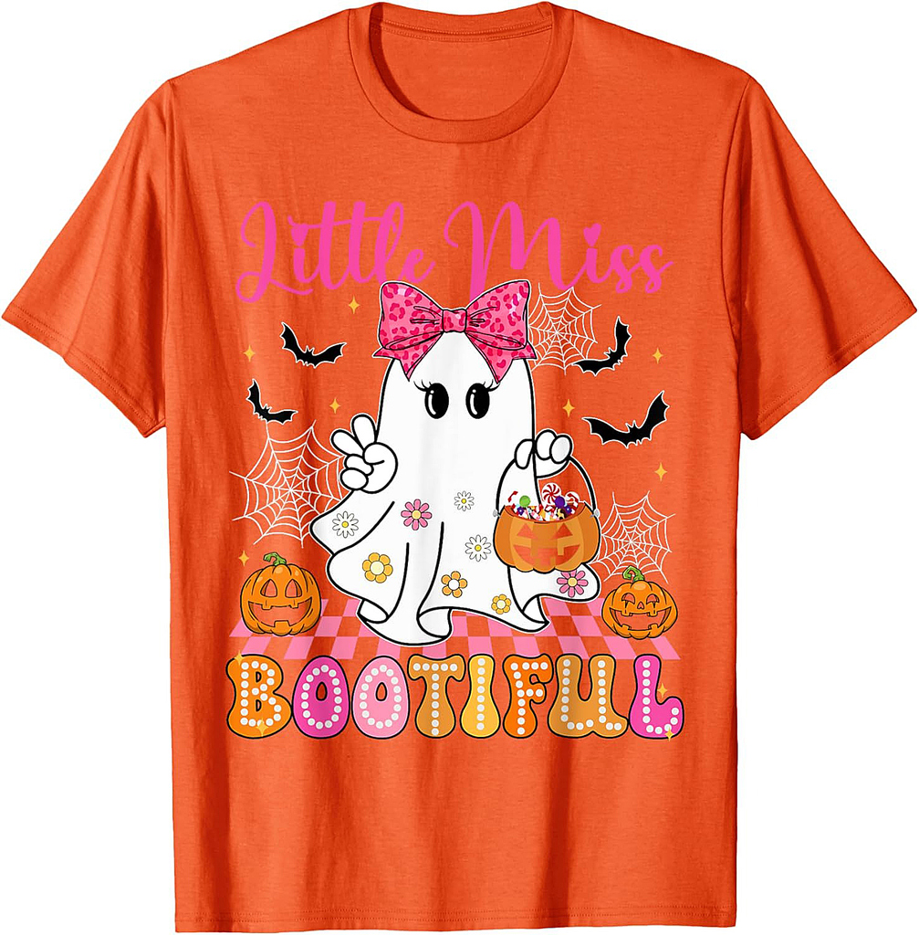 Coquette Boo Little Miss Bootiful Halloween Costumes Girls T-Shirt