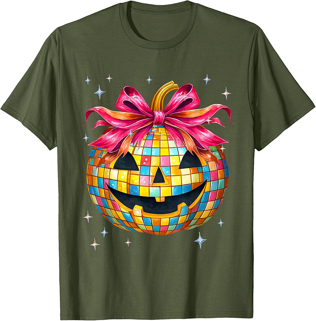 Coquette Spooky Jack O lantern Hallween Costumes Girl Women T-Shirt