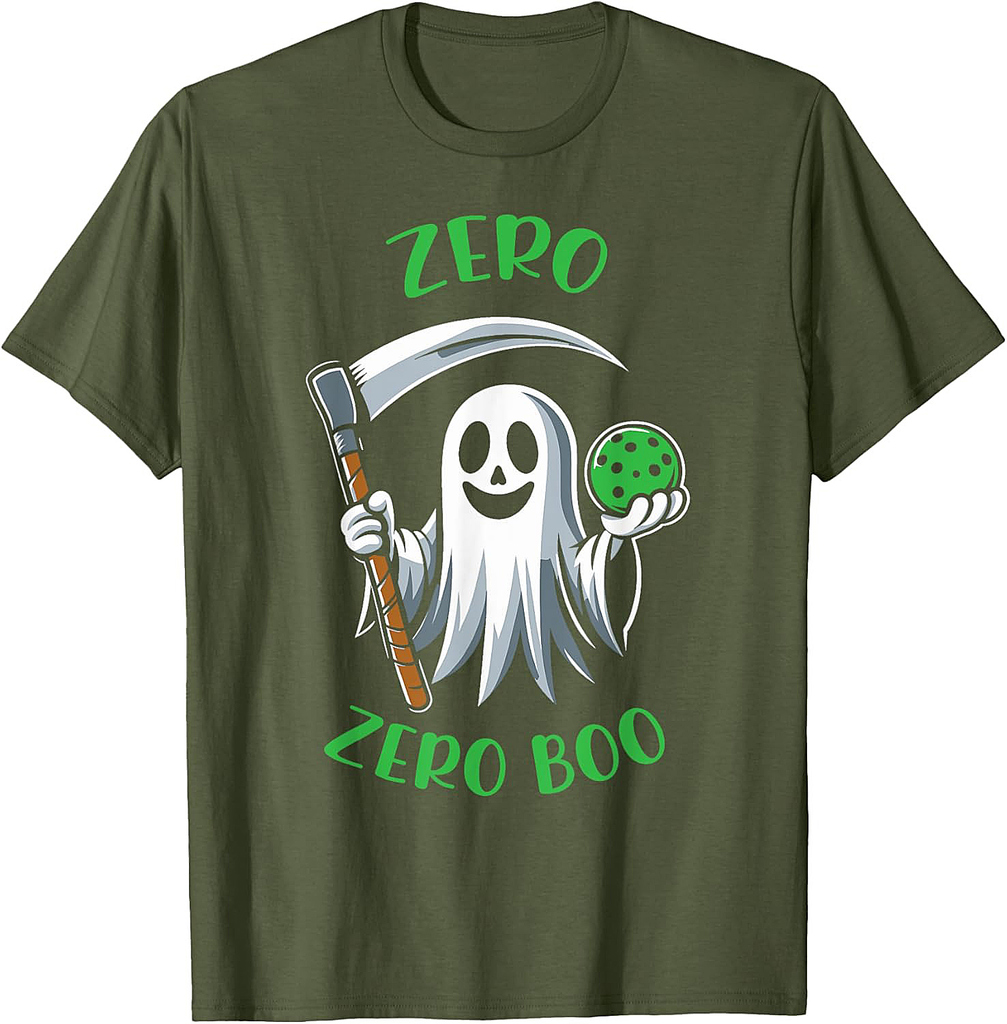 Costume Funny Halloween Pickleball Zero Zero Boo Halloween T T-Shirt