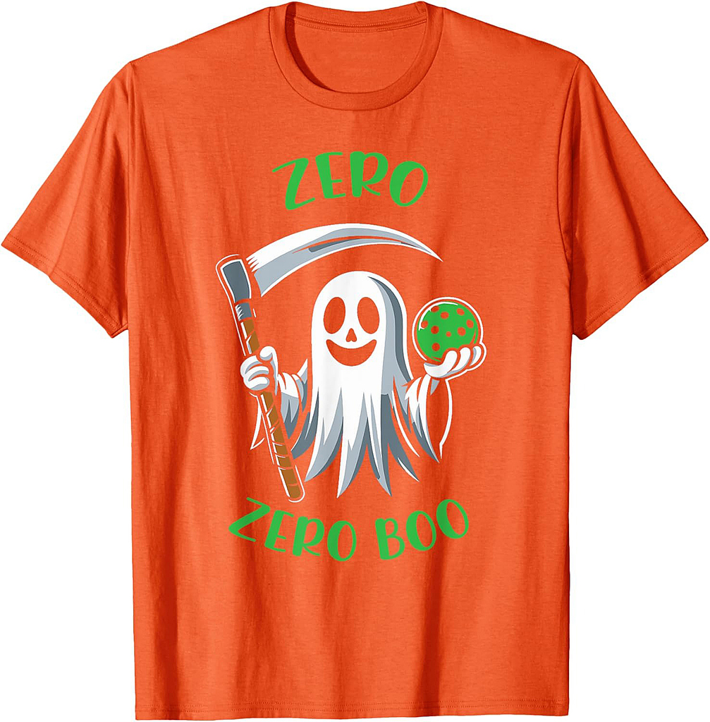 Costume Funny Halloween Pickleball Zero Zero Boo Halloween T T-Shirt