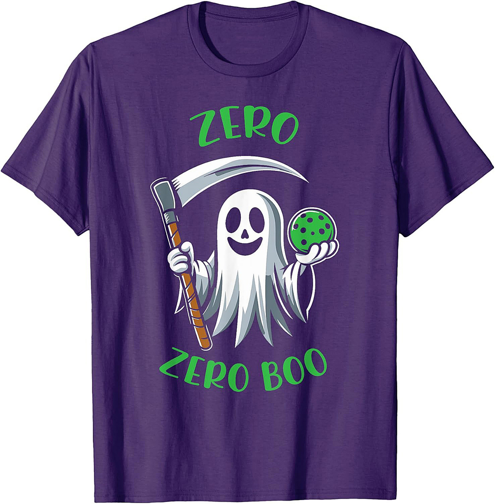 Costume Funny Halloween Pickleball Zero Zero Boo Halloween T T-Shirt