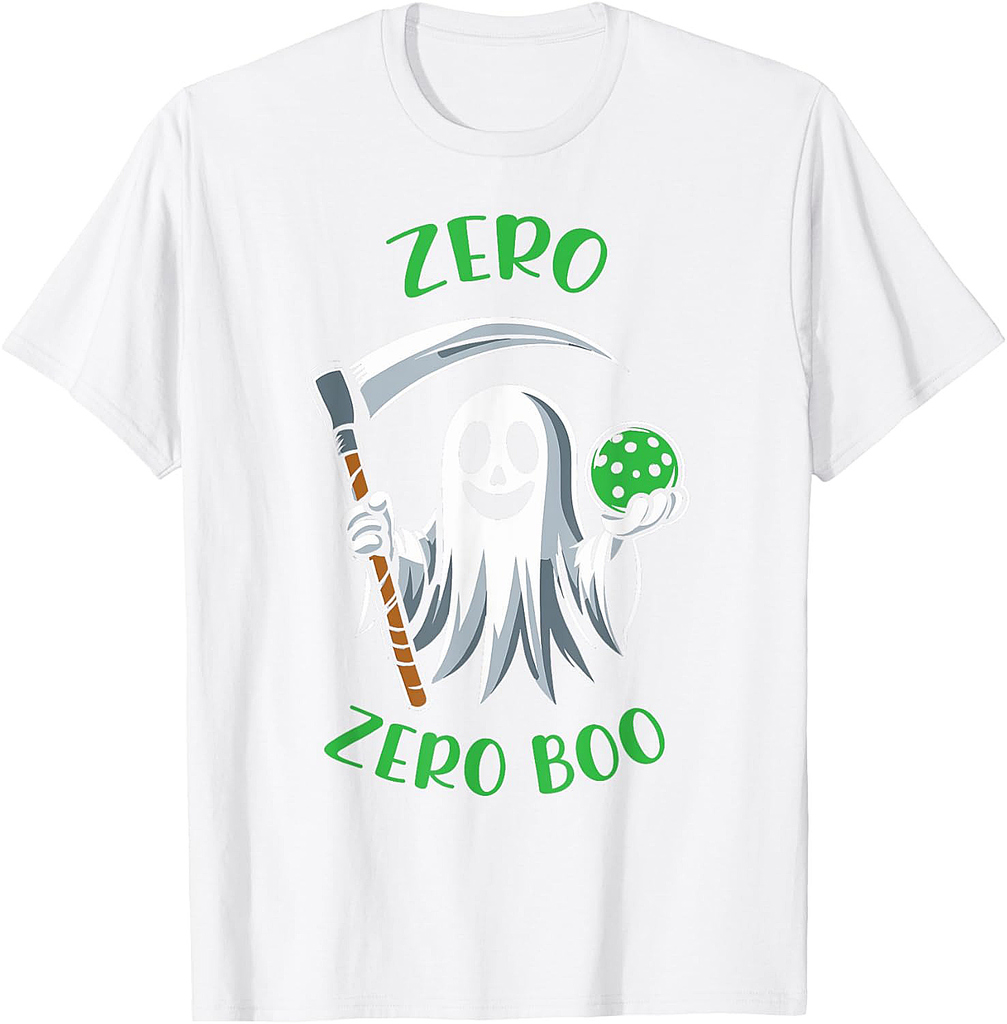 Costume Funny Halloween Pickleball Zero Zero Boo Halloween T T-Shirt