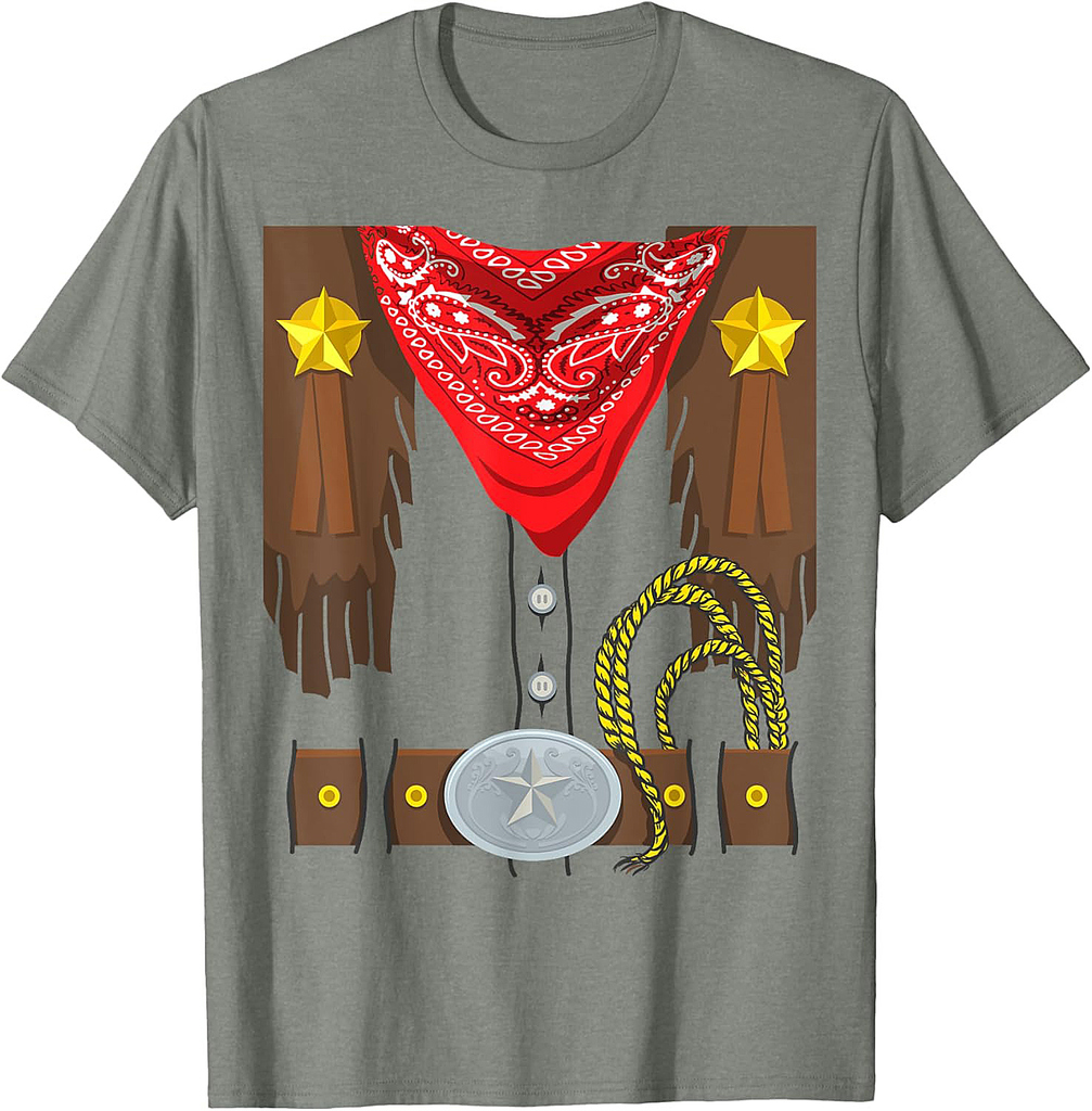 Cowboy Halloween Costume Rodeo Sheriff T-Shirt