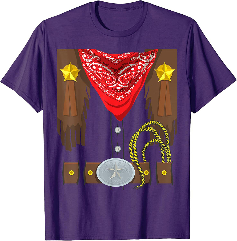 Cowboy Halloween Costume Rodeo Sheriff T-Shirt