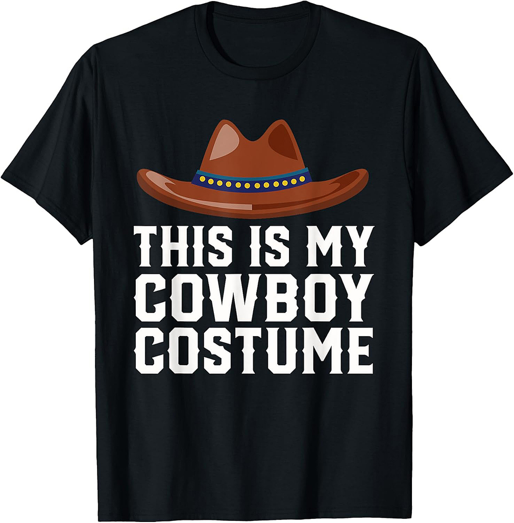 Cowboy Halloween Costume for Men, Boys & Girls Sheriff T-Shirt
