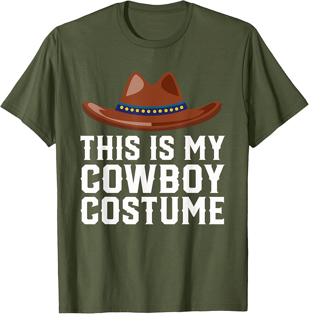 Cowboy Halloween Costume for Men, Boys & Girls Sheriff T-Shirt