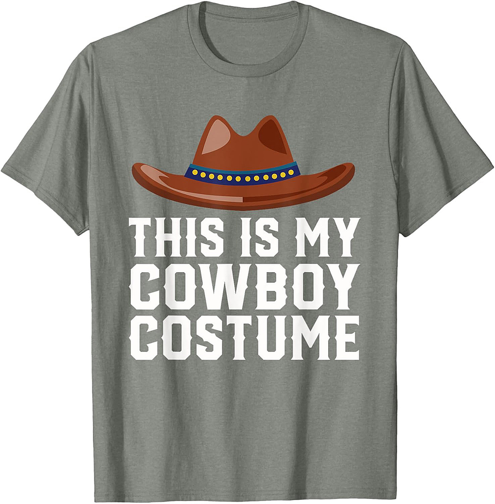 Cowboy Halloween Costume for Men, Boys & Girls Sheriff T-Shirt
