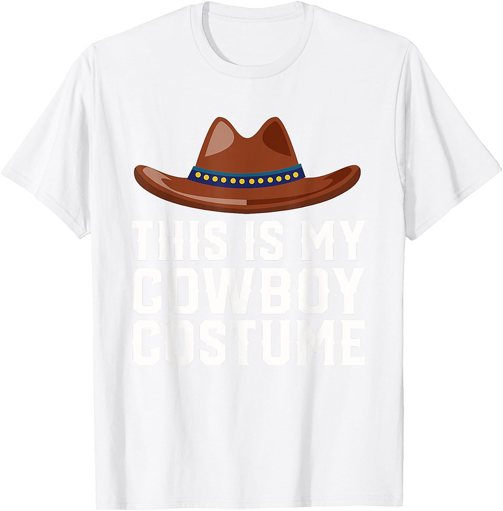 Cowboy Halloween Costume for Men, Boys & Girls Sheriff T-Shirt