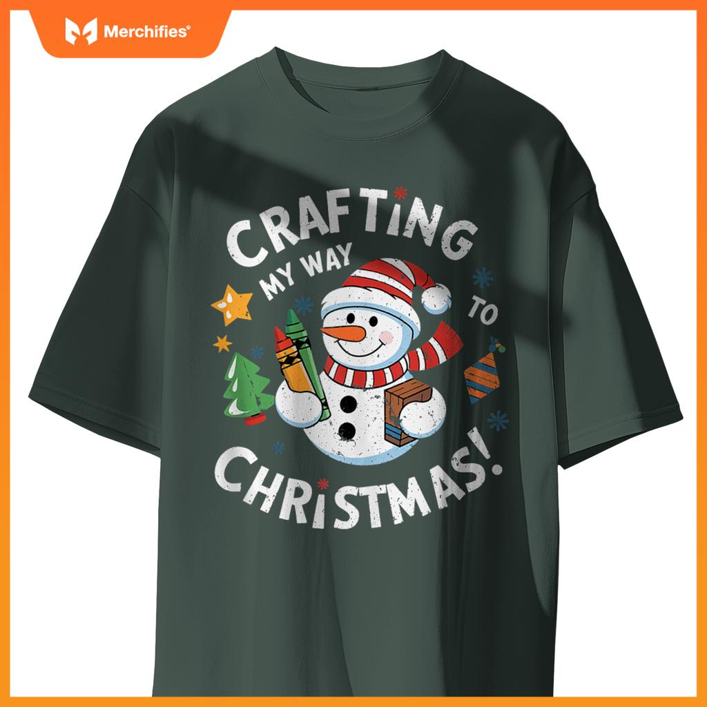 Crafting My Way to Christmas Snowman Activity Teacher Crayon