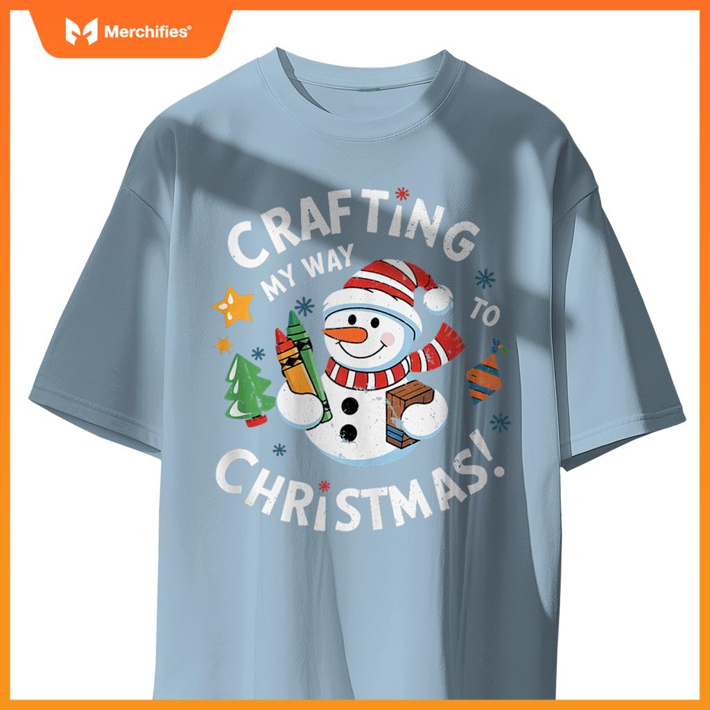 Crafting My Way to Christmas Snowman Activity Teacher Crayon